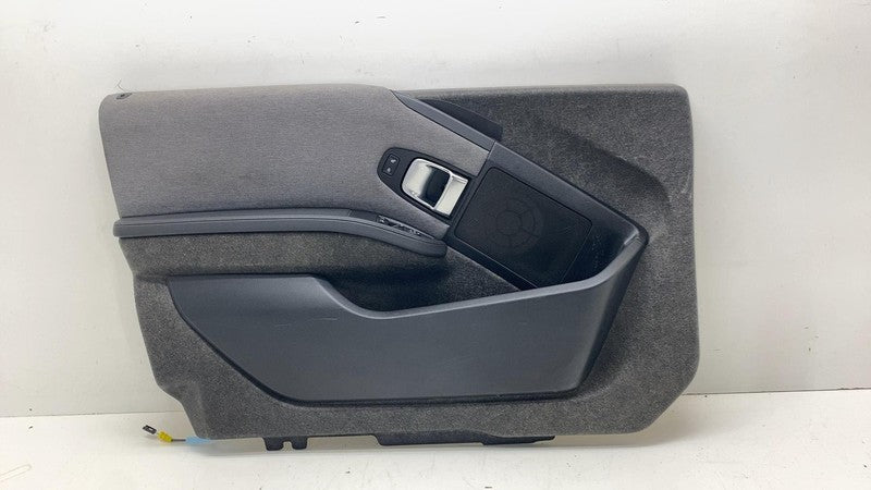 ⭕ 14-21 BMW i3 I01 Front Driver Side Interior Door Panel Trim Cover Gray Left LH