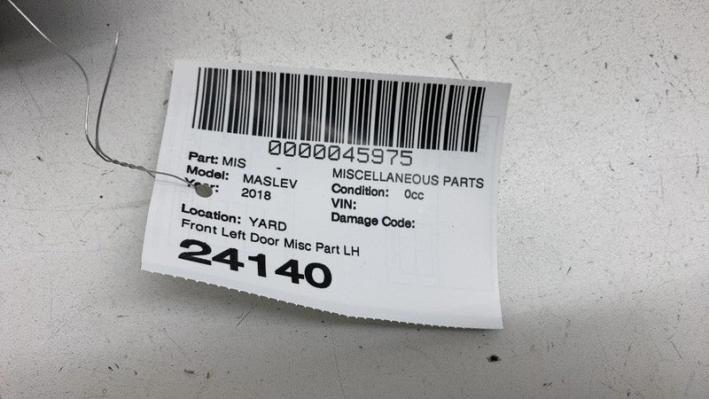 ⭕ 17-20 Maserati Levante Front Driver Side Exterior Door Handle Left 0