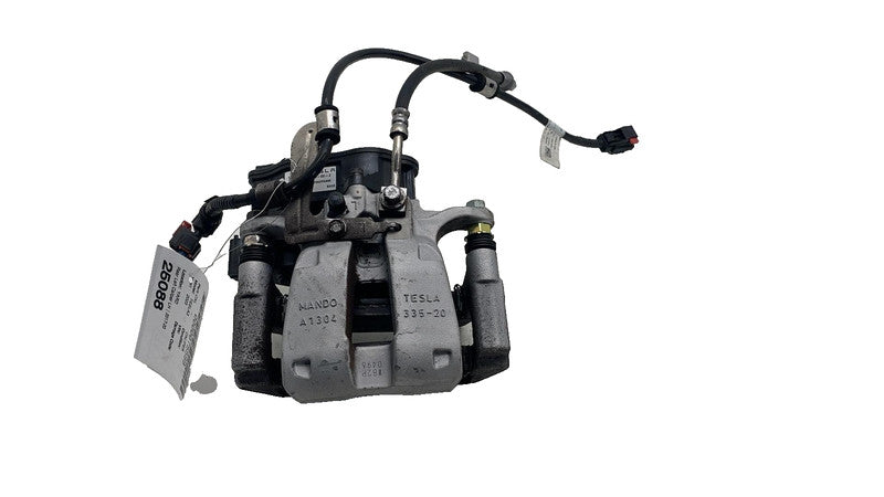 ⭕ 17-25 Tesla Model 3 M3 Rear Left Caliper w/ Brake Hose Line BASE 104