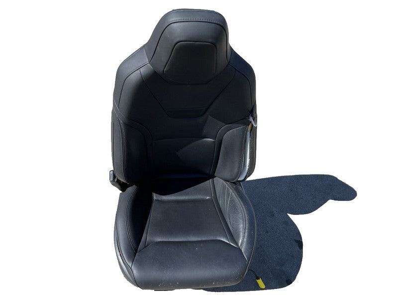 ⭕ 2016-2020 Tesla Model S MS Front Driver Side 1st Row Seat Leather Black Left