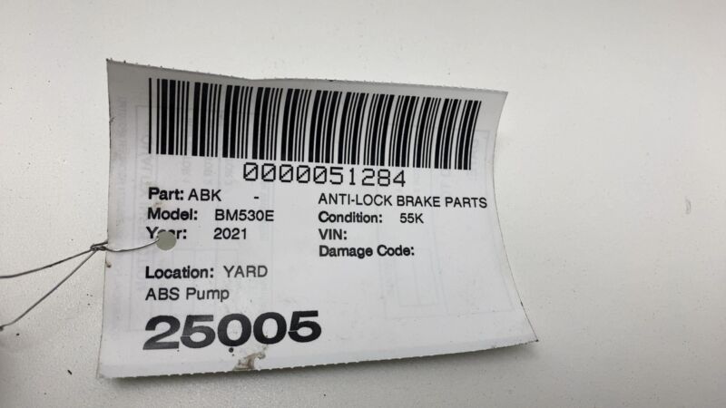 5A3EAB4 01 2021 BMW 530e Engine ABS Anti-Lock Brake Pump Control Module Unit w/ Bracket OEM