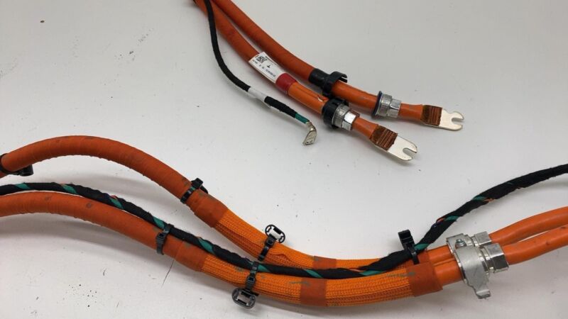 105587310E 12-20 Tesla Model S High Voltage Inlet Charger Cable Wiring Harness 1055873-10-E
