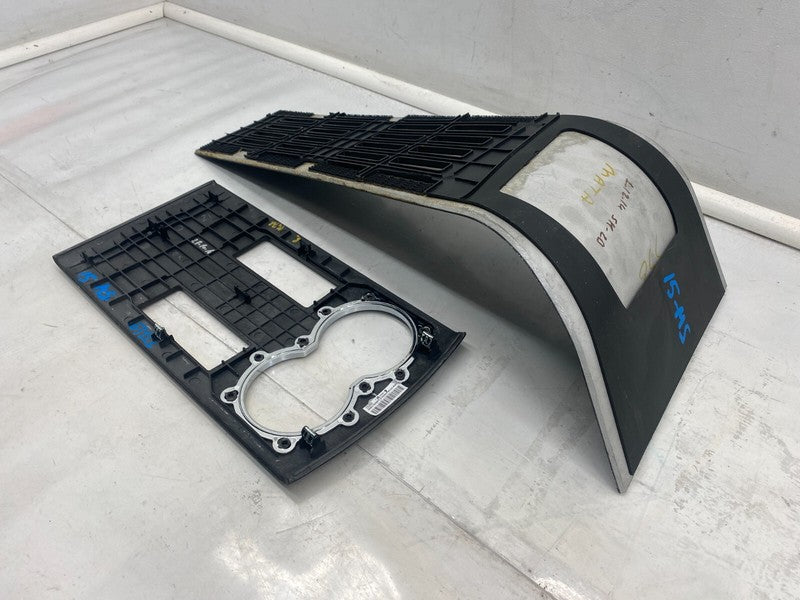 1002362 00 C 12-20 Model S Center Console Floor Finisher Rubber Mat & Cup Holder 1002362-00-C