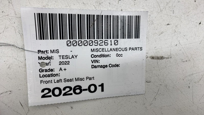 ⭕ 20-24 Tesla Model Y Front Left Seat Lower Cushion Leather White 1452