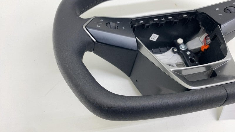 169255100D ⭕ 24-25 Tesla Cybertruck Front Driver Steering Wheel Square Black 1692551-00-D