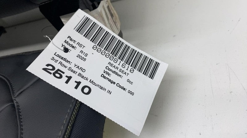 ⭕ 2022-2025 Rivian R1S Rear Left & Right 3rd Row Seat Cushion Black Mountain OEM