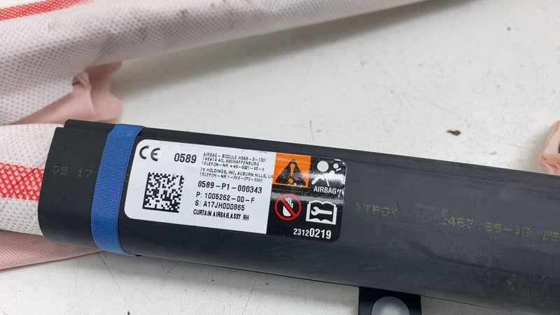 ⭕ 12-20 Tesla Model S MS Passenger Roof Curtain Safety Airbag Right 10