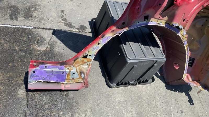 ⭕ 2020-2023 Tesla Model Y Rear Right Quarter Panel Structural Cutout RH Red PPMR