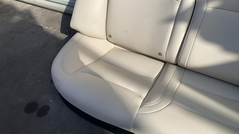⭕ 2016-2020 Tesla Model S Rear 2nd Row Beige Leather Seat Upper + Lowe