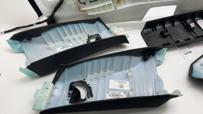 1039464-02-C 2016-2020 Tesla Model S SET of Ceiling Headliner Sunvisor Upper A + B + C-Pillar