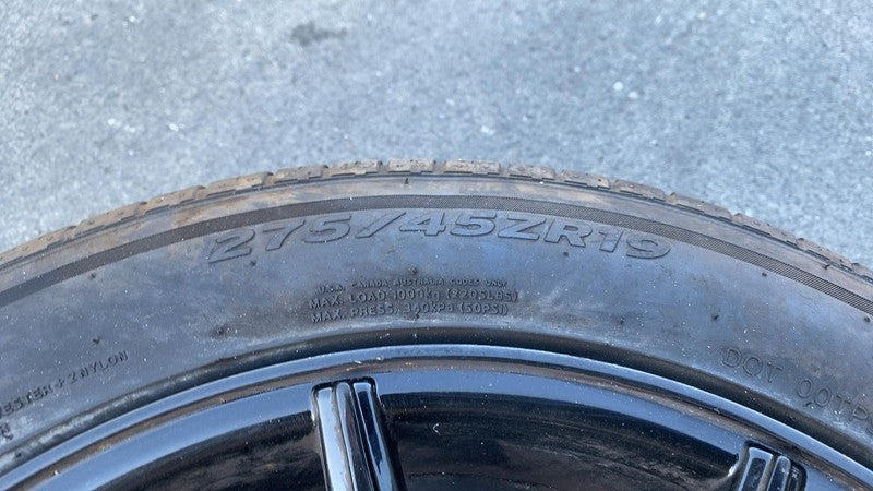 ⭕ 2012-2016 Model S 19x9.5 Wheel Rim w/ Hankook Ventus Tire 275/45 ZR1