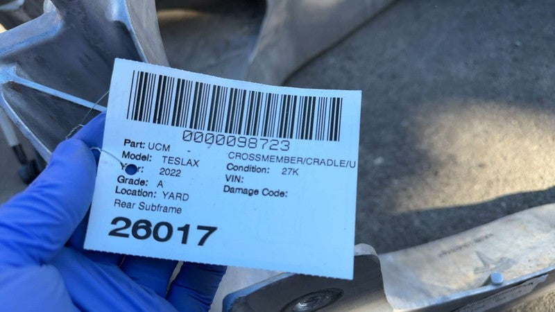 ⭕21-25 Tesla Model X Rear Undercarriage Crossmember Subframe Cradle 17