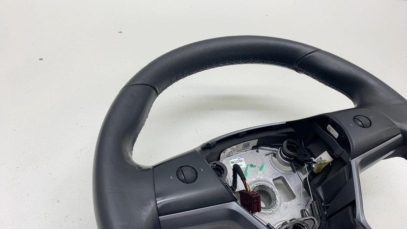 110532400E ⭕ 2017-2020 Tesla Model 3 M3 Steering Wheel Leather Black Assembly 1105324-00-E