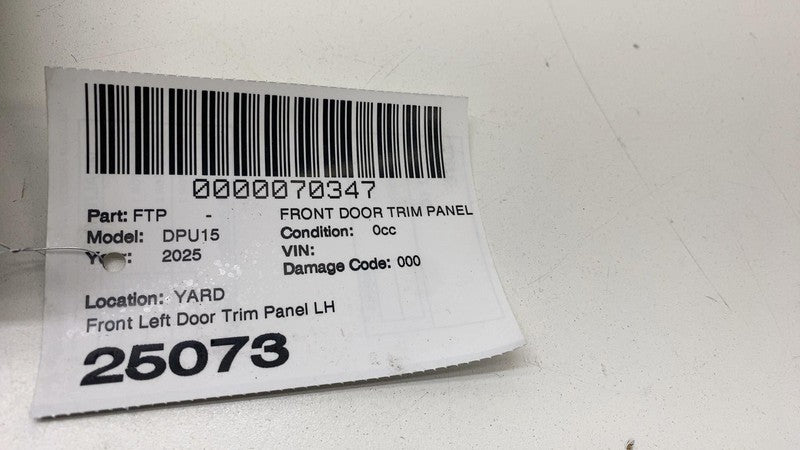 ⭕ 2025 Ram 1500 Front Driver Side Door Trim Panel Cover Black Left LH 68570679AA