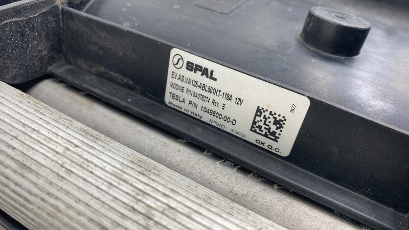 ⭕ 16-20 Tesla Model X Radiator Cooling Fan Condenser Active Louvre 103