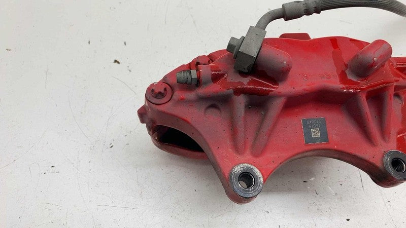 ⭕ 12-20 Tesla Model S Front Passenger Side Caliper Red w/ Brake Hose L