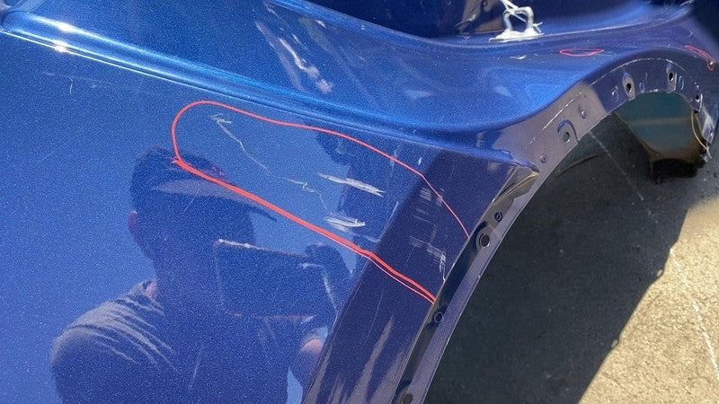 ⭕2020-2023 Tesla Model Y Rear Right Quarter Panel Structural Cutout RH Blue Assy