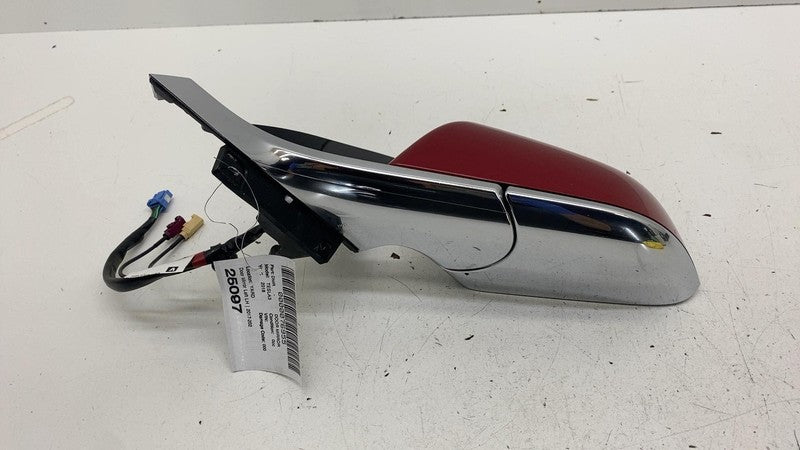 ⭕ 17-20 Tesla Model 3 Left Exterior Rear View Door Mirror Red PPMR 111