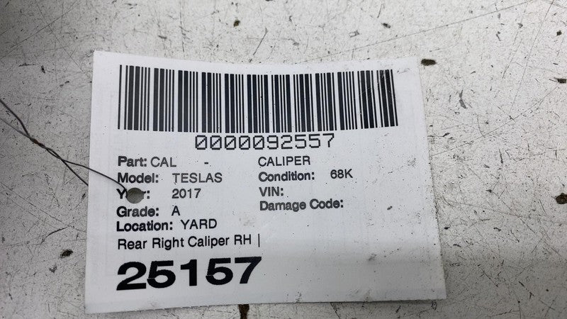 ⭕ 16-20 Model S MS Rear Passenger Caliper w/ Brake Hose Line Right 107