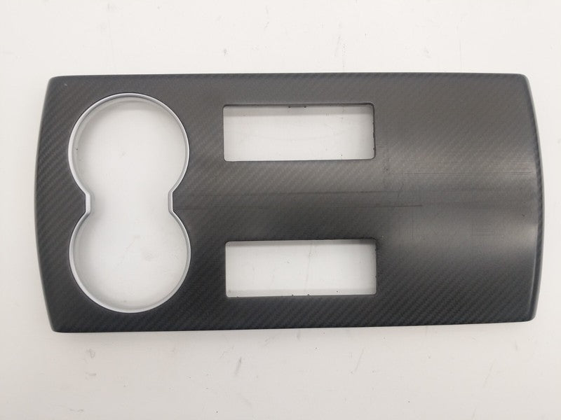 ⭕ 12-20 Model S Center Console Cup Holder Trim Cover Carbon Fiber 1002