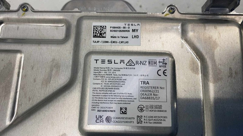 ⭕ 2020-2024 Tesla Model Y MY MCU-Z Computer Media Control Module 16844