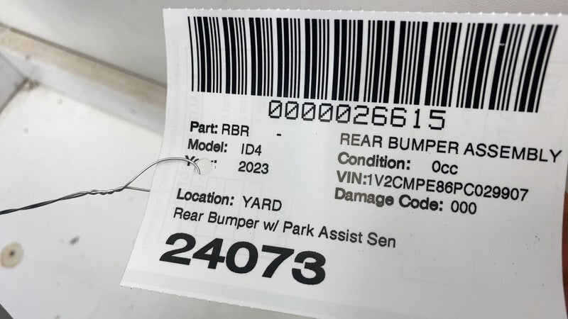 ⭕ 2023 Volkswagen ID.4 Rear Bumper Cover w/ Parking Assistance Sensors Assembly