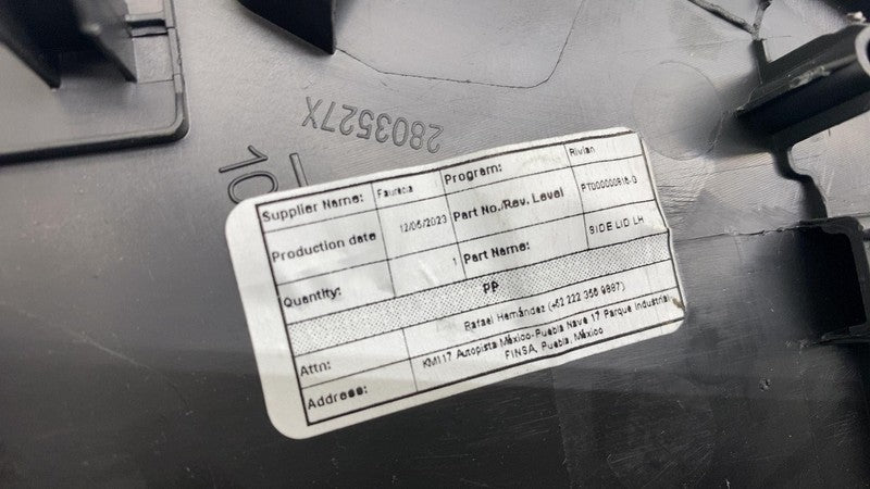 PT00000816 ⭕ 22-24 Rivian R1T R1S Front Left Dashboard End Cap Trim Cover Panel PT00000816