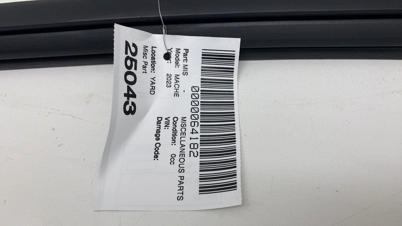 LJ8B-R25824-AE ⭕ 21-24 Ford Mustang Mach-E Rear Right Door Window Rubber Seal RH LJ8B-R25824-AE