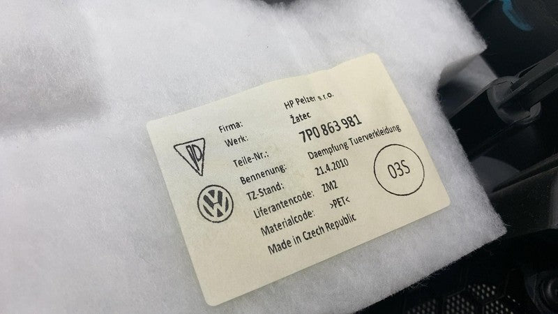 2011-2018 Porsche Cayenne Rear Driver Side Door Panel Trim Card Cover 