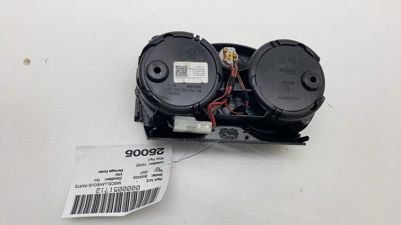 51166801508 2017-2023 BMW 530e G30 Front Center Console Dual Drink Cup Holder Tray Panel OEM