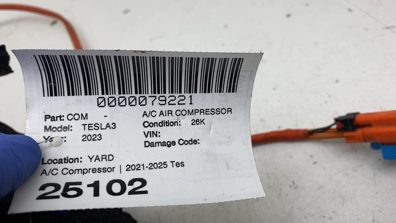 ⭕ 17-25 Model 3 M3 Air Conditioning Compressor Pump w/ Wire Harness 15