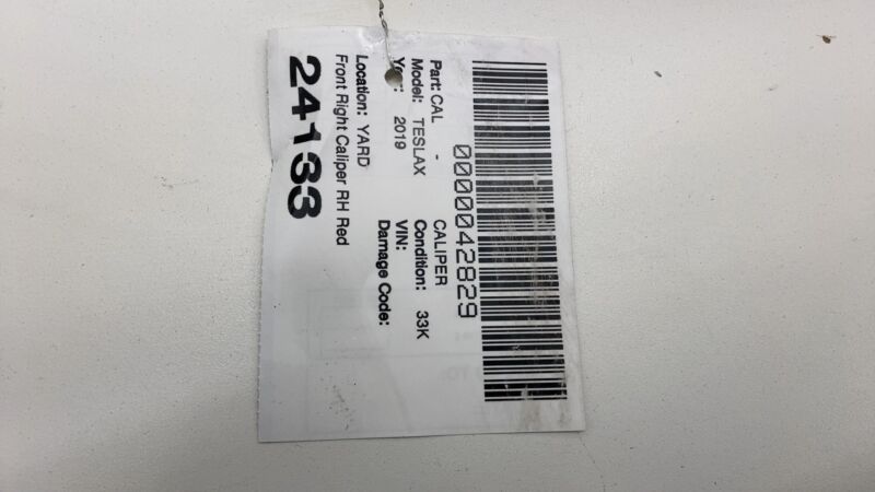 1027622-01-C 2012-2020 Tesla Model S X Front Right Caliper w/ Brake Hose Line Performance Red