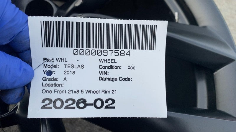 ⭕ 2016-2020 Tesla Model S MS 21" Rear Arachnid Wheel Rim 21x8.5 107574