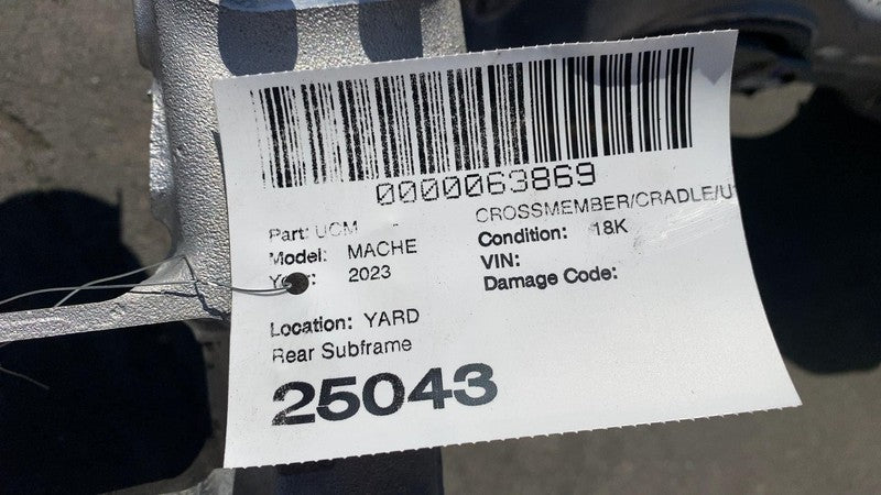 ⭕ 21-24 Ford Mustang Mach-E Rear Subframe Crossmember K-Frame AWD LJ9C
