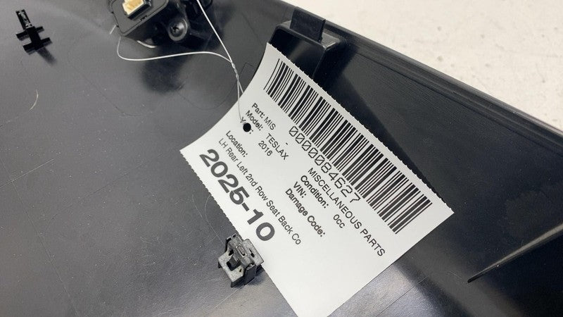 ⭕ 16-20 Tesla Model X Rear Left Side 2nd Row Back Seat Trim Cover 1066