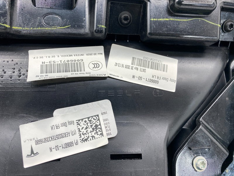 600607153N ⭕12-20 Tesla Model S Front Left Interior Door Panel Trim Card Cover 6006071-53-N