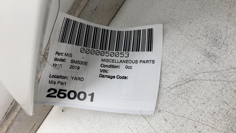 2017-2023 BMW 530e G30 Front Driver Side Fender Cover Panel Left OEM White 300