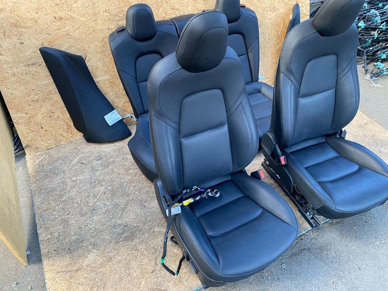 ⭕ 2017-2023 Tesla Model 3 Front Left & Right Bucket & Rear Bench Seat + Bolster
