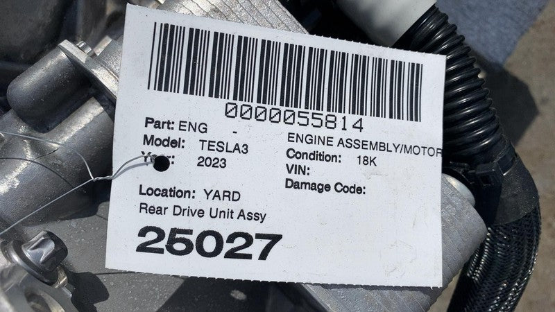 1120980 08 J ⭕ 2017-2023 Tesla Model 3 M3 Electric Engine Rear Drive Unit 3DU (High Current)