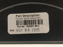 ⭕ 12-20 Tesla Model S X Speedometer Gauge Instrument Cluster Bezel 1033041-00-C