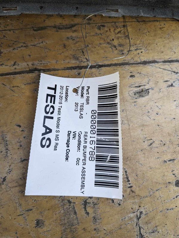 ⭕2012-2015 Tesla Model S Rear Bumper Cover Assembly (Non-Park Sensor T