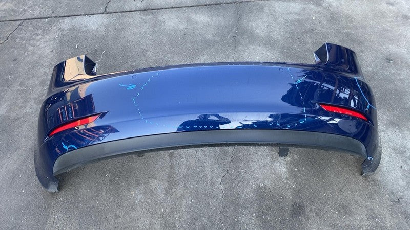 2017-2022 Tesla Model 3 M3 Rear Bumper Fascia Cover w/ Sensor Holes Blue - PPSB