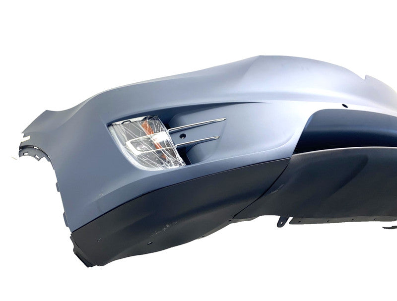 1091879-S0-A ⭕16-20 Tesla Model X Front Bumper Cover w/ Foglight Primed Assembly 1091879-S0-A