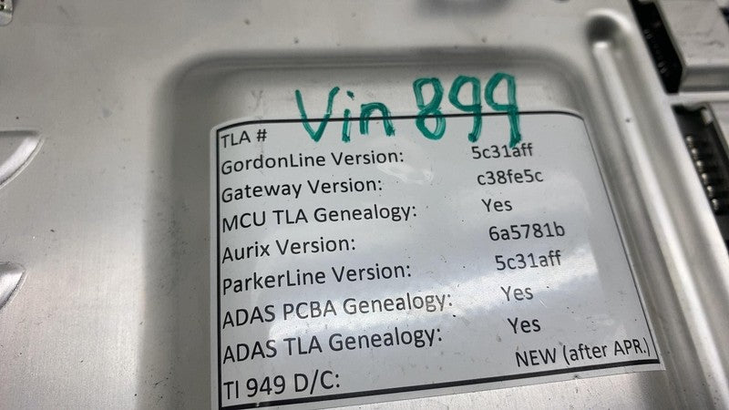 1098054 00 A 2017-2020 Tesla Model 3 Autopilot Media Control Module MCU / ADAS Computer Assy