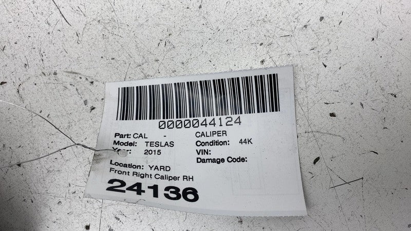2012-2020 Tesla Model S MS Front Driver Side Caliper w/ Brake Hose Line Left OEM
