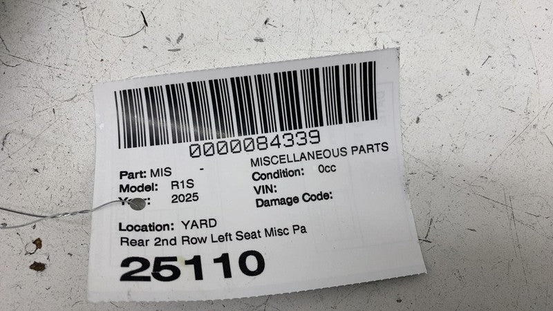 PT00573601 A ⭕ 25 Rivian R1S Rear Driver Side 2nd Row Inner Seat Trim Cover Left PT00573601-A