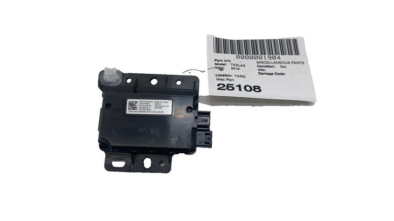 ⭕ 17-23 Tesla Model 3 Center Console Front USB Hub Charger Module 1093