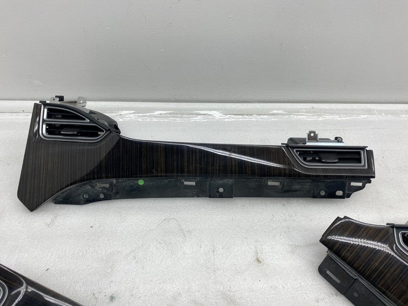 100451807F ⭕12-15 Model S SET of Dash A/C Air Vent Outlet Dashboard Trim Panel 1004518-07-F