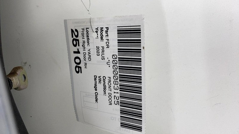 ⭕ 2023-2024 Toyota Prius Front Passenger Right Door Shell Cover  RH Silver - 1L0