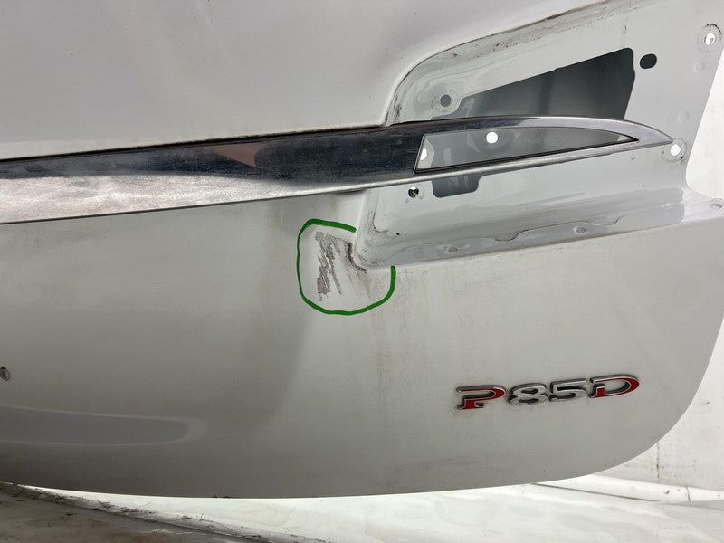 2012-2015 Tesla Model S Liftgate Hatch Gate Trunk Lid Tailgate Glass White PBCW